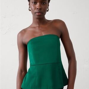 Banana Republic Factory Black SatinCorset Top